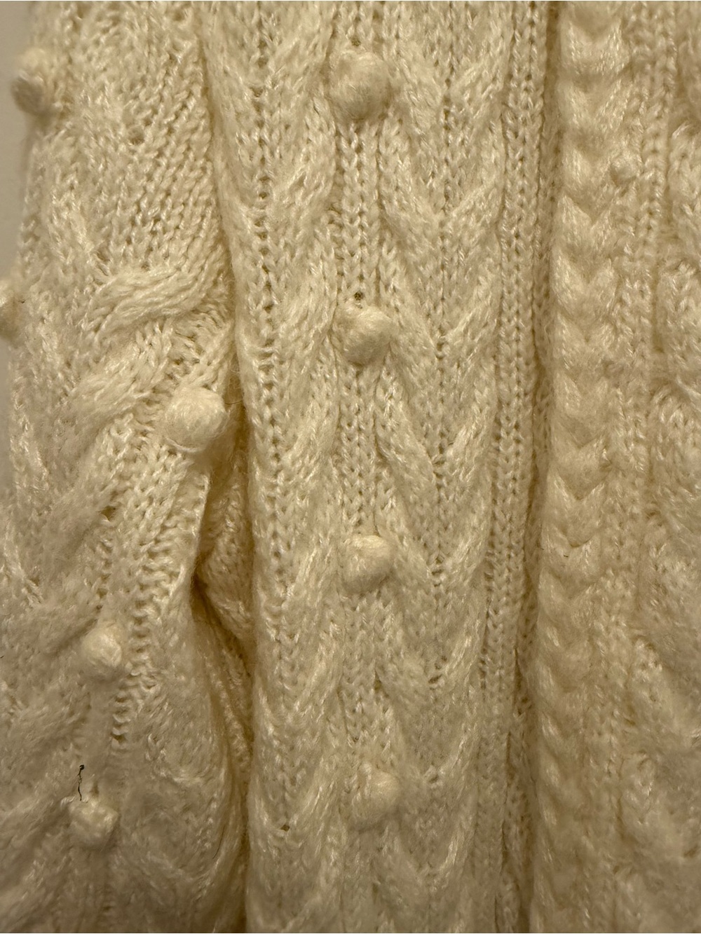 FARM Rio Cream Cable-Knit Open Cardigan - Picture 2 of 4